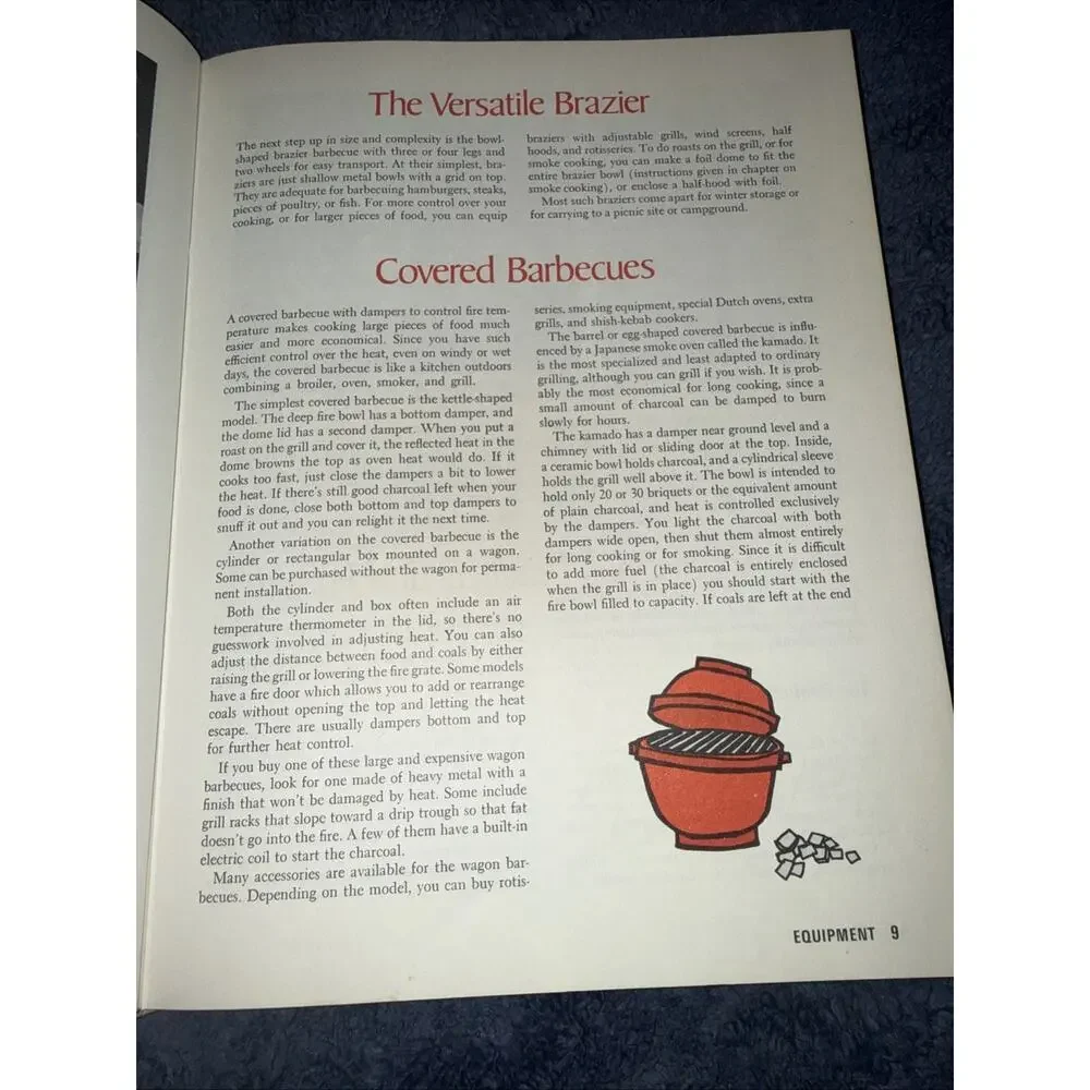 Vintage Sunset Barbecue Cookbook 1971 6th Printing